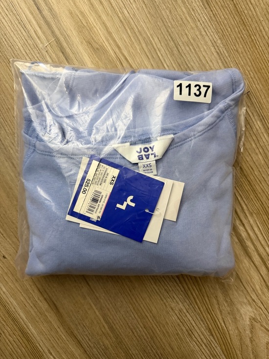 JoyLab™ Women's French Terry Off-The-Shoulder Sweatshirt - BLUE - XXS, XS & L - Picture 16 of 16